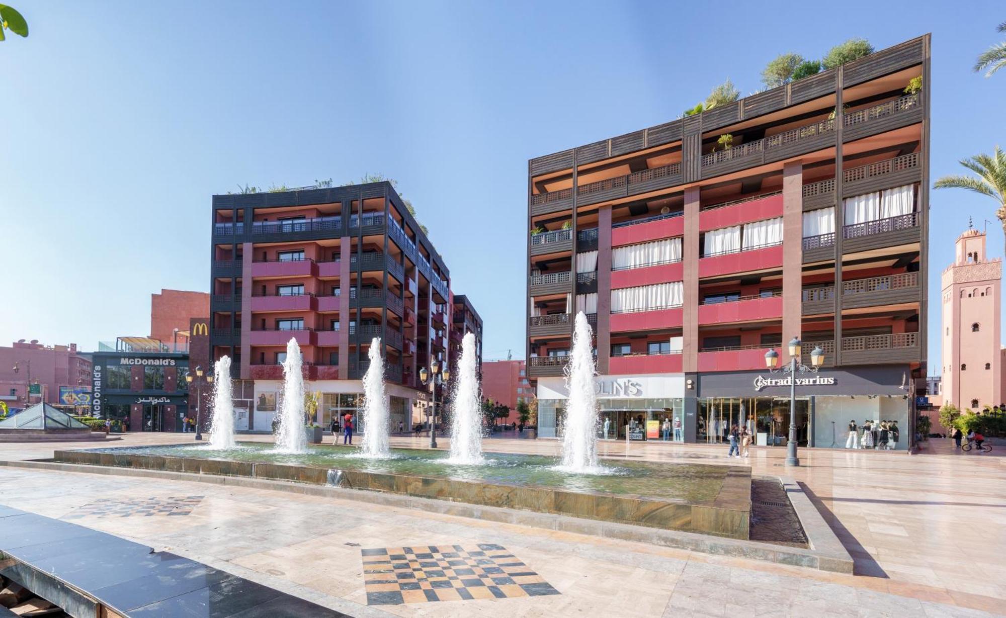 Appartement Chic Gueliz Plaza Avec Vue Marrakesh Exterior photo